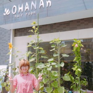 本日のヒマワリ★　玉造にある美容室OHANAｎ（オハナ）